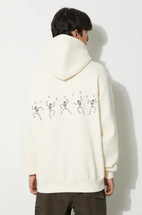 PLEASURES sweatshirt Bone Hoodie men's beige color P23F020 STONE