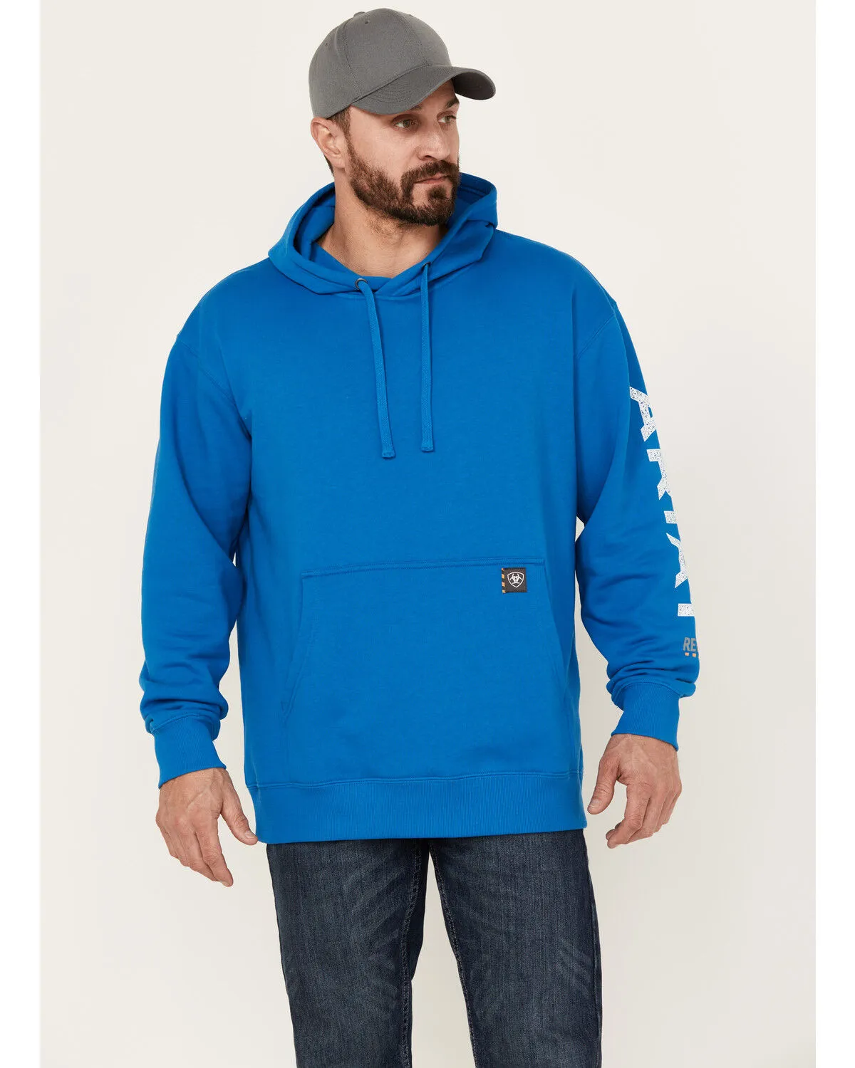 Product Name:  Ariat Men's Rebar Roughneck Pullover Hooded Sweatshirt