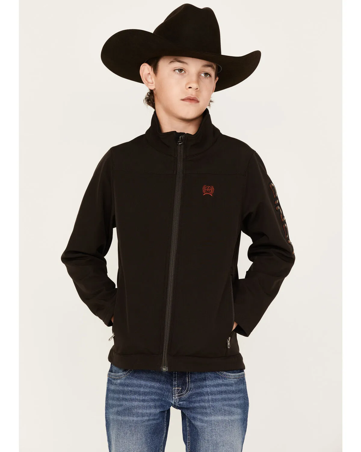 Product Name:  Cinch Boys' Logo Bonded Softshell Jacket