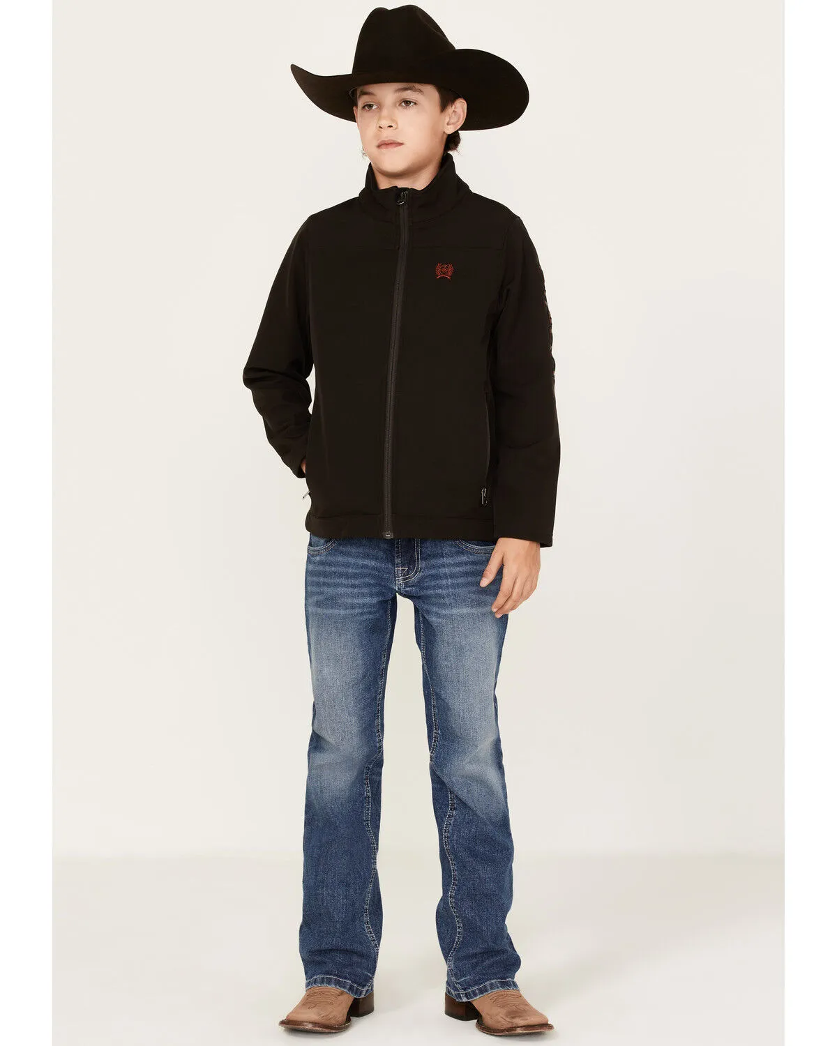 Product Name:  Cinch Boys' Logo Bonded Softshell Jacket