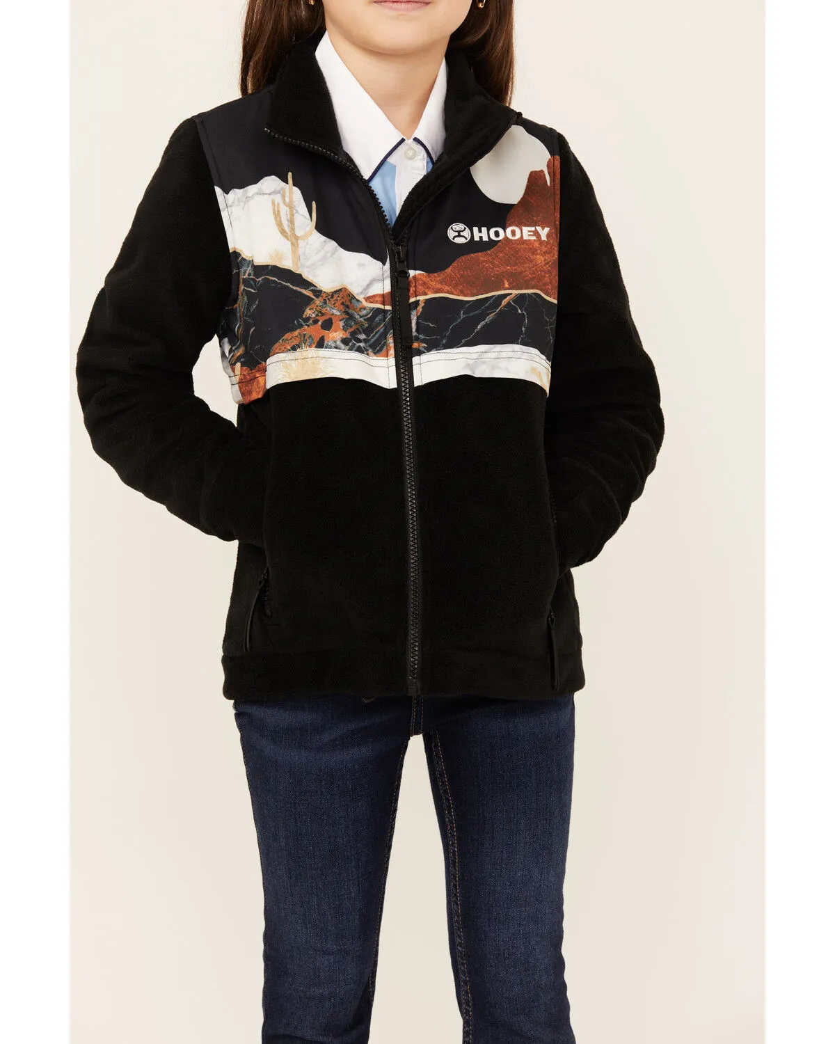 Product Name:  Hooey Girls' Scenic Print Softshell Jacket