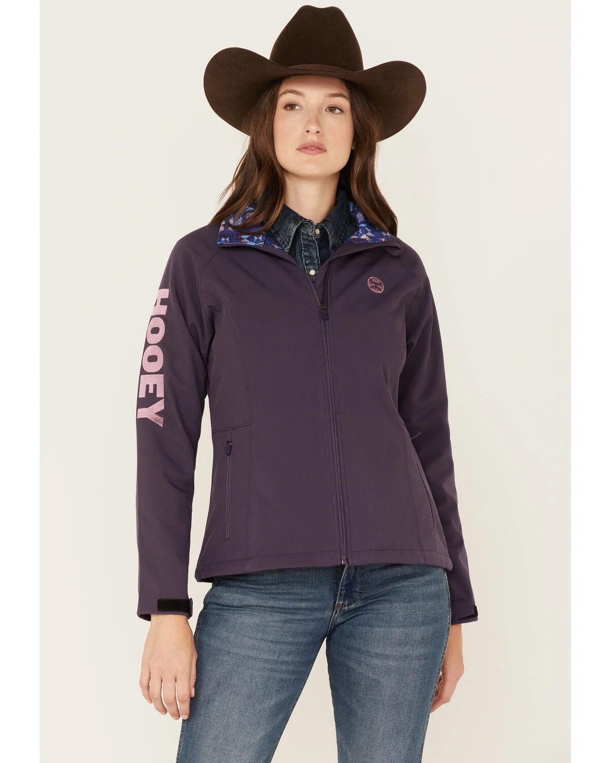 Product Name:  Hooey Women's Southwestern Print Lined Softshell Jacket