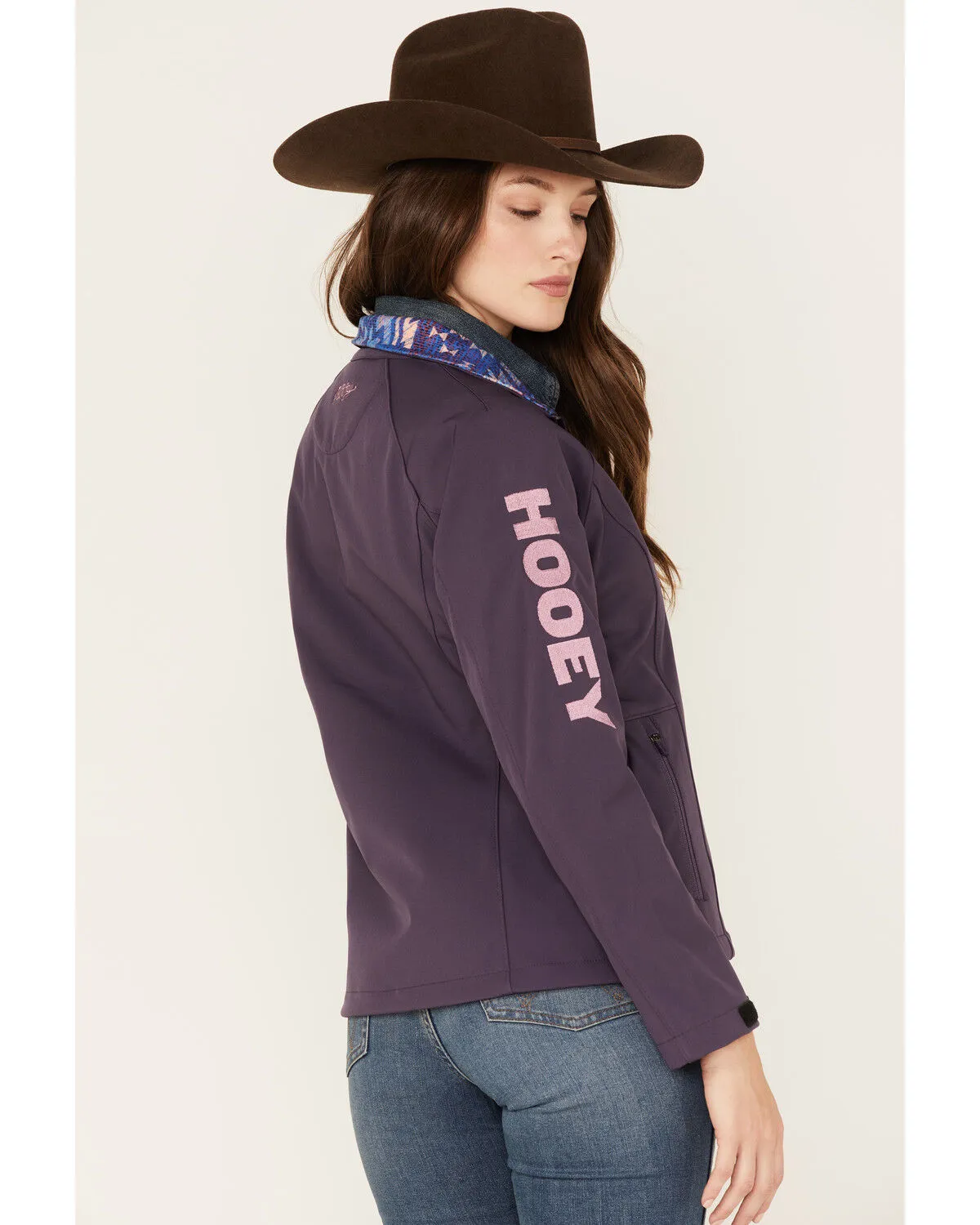 Product Name:  Hooey Women's Southwestern Print Lined Softshell Jacket