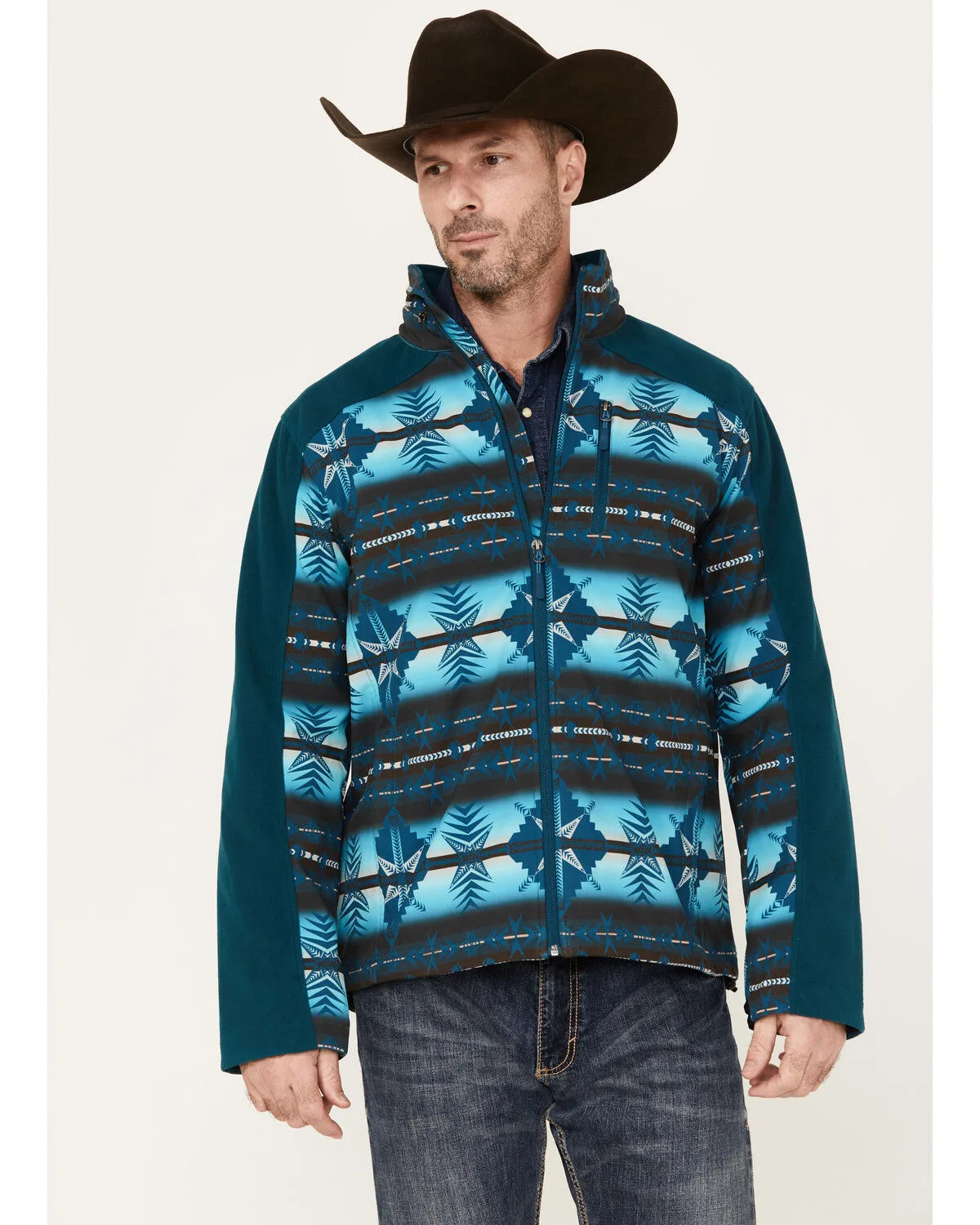 Product Name:  Powder River Outfitters Men's Southwestern Print Softshell Jacket