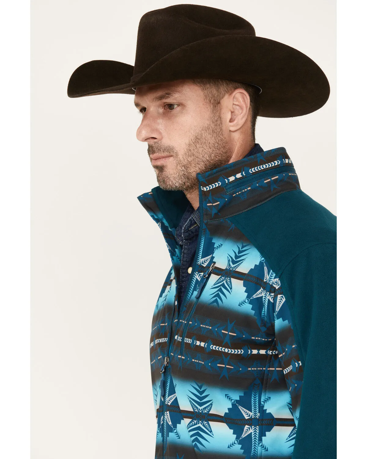 Product Name:  Powder River Outfitters Men's Southwestern Print Softshell Jacket