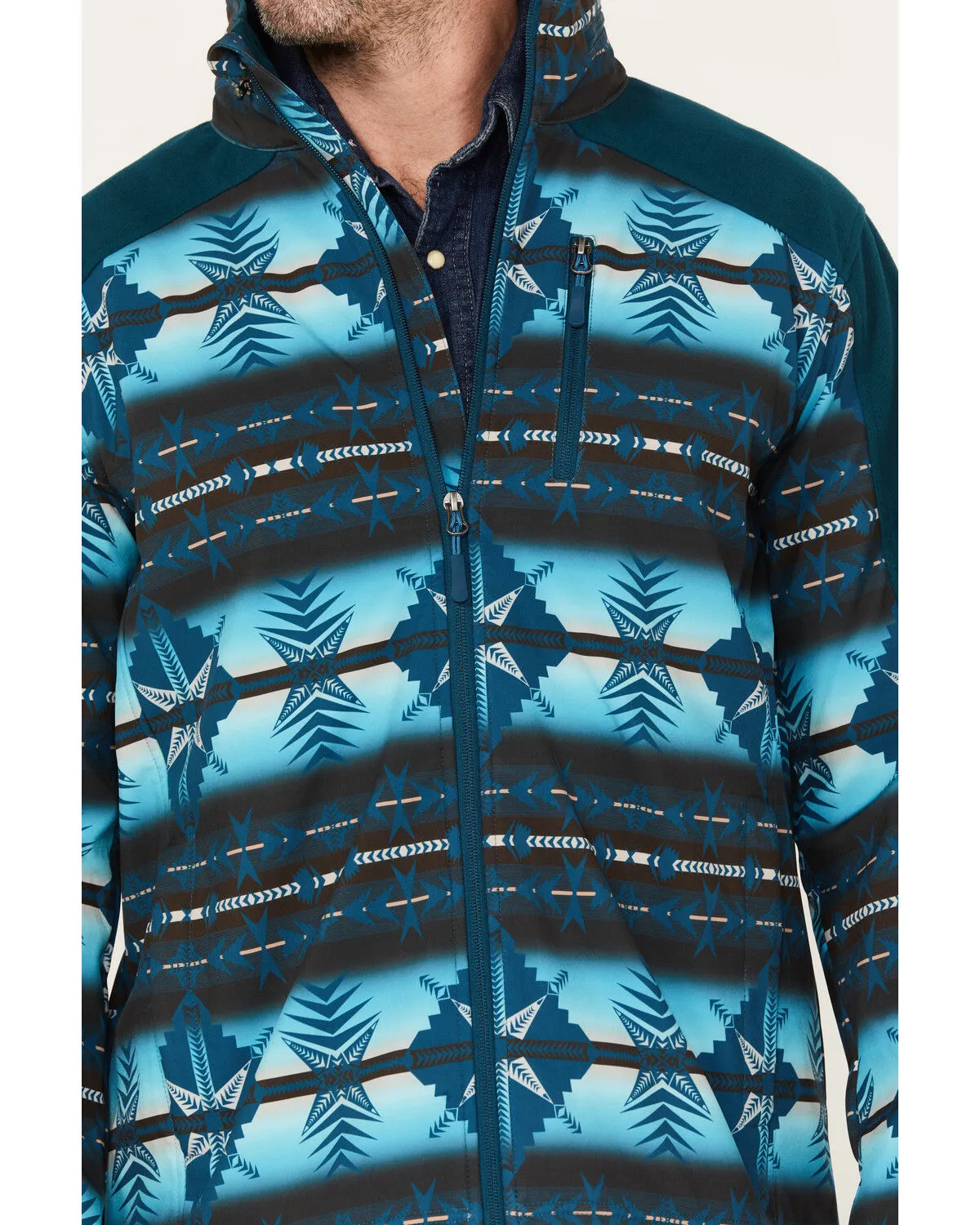 Product Name:  Powder River Outfitters Men's Southwestern Print Softshell Jacket