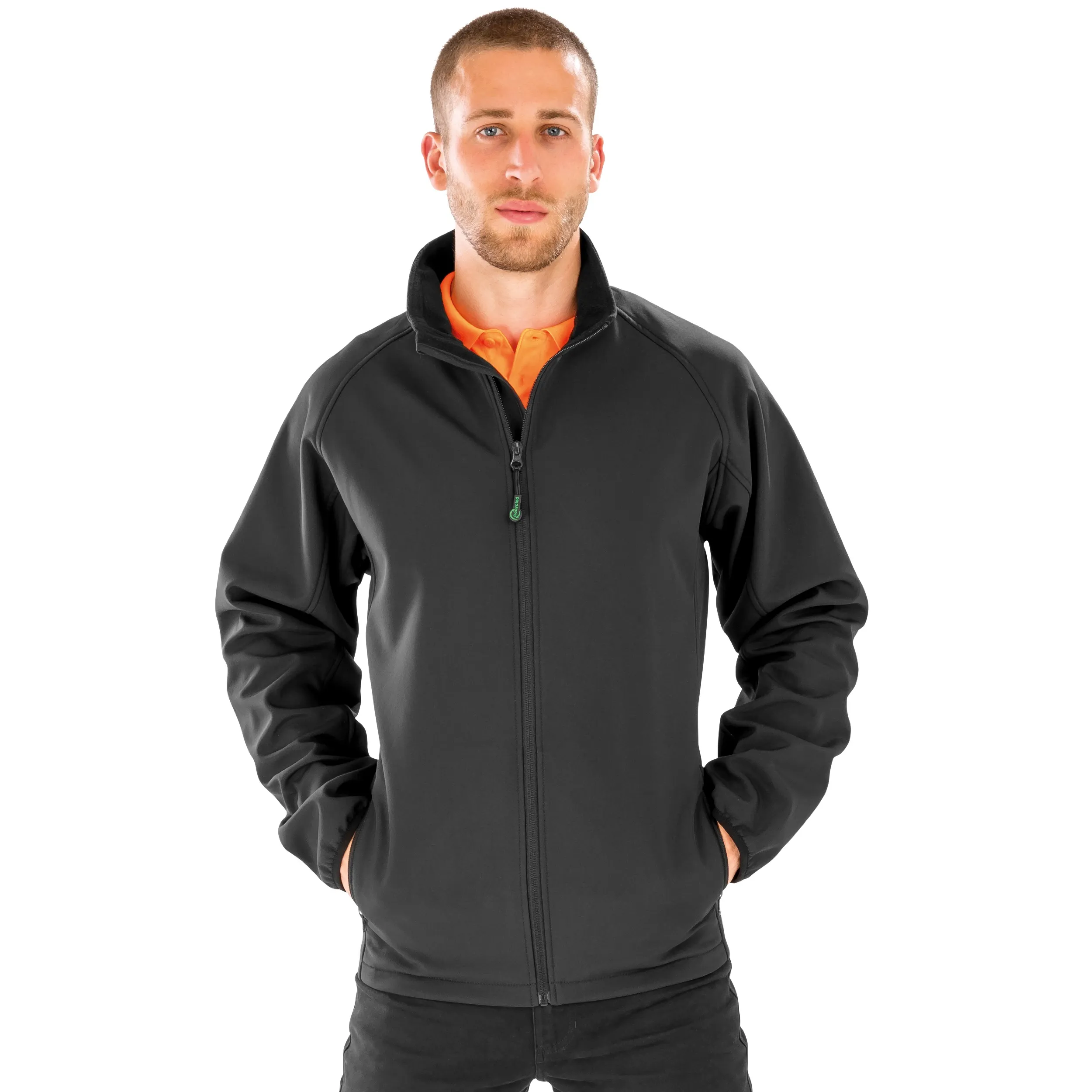 R901M Men’s recycled 2-layer printable softshell jacket