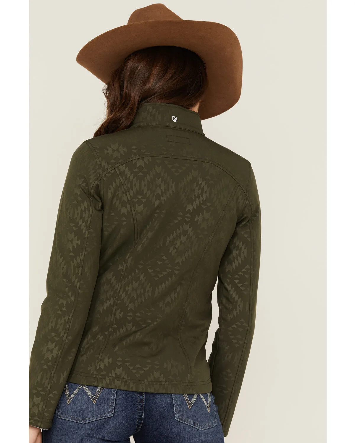 RANK 45® Women's Southwestern Print Softshell Riding Jacket