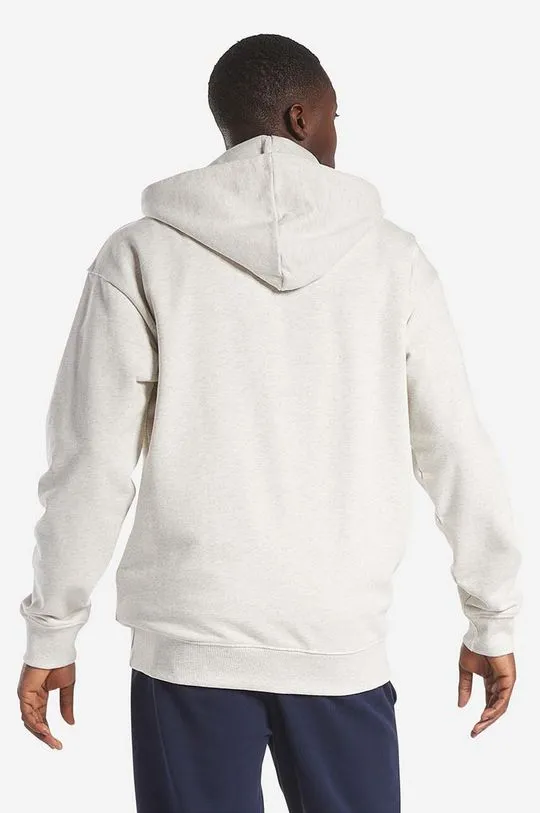 Reebok Classic cotton sweatshirt Small Vector Hoodie beige color