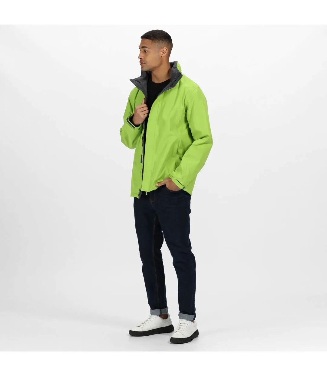 Regatta Mens Standout Ardmore Jacket (Waterproof & Windproof) (Key Lime/Seal Grey) - UTRG1603