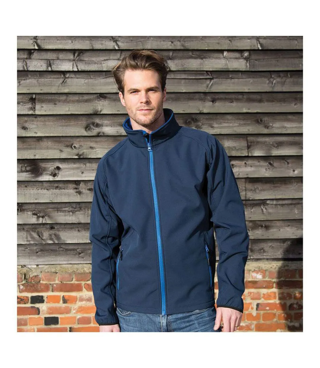 Result Mens Core Printable Softshell Jacket (Navy / Royal) - UTRW3697