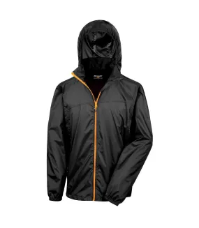 Result Unisex HDi Quest Hydradri Lightweight Waterproof Jacket (Black / Orange) - UTRW3702