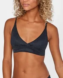 RVCA Run Wild Cross Back Bikini Top