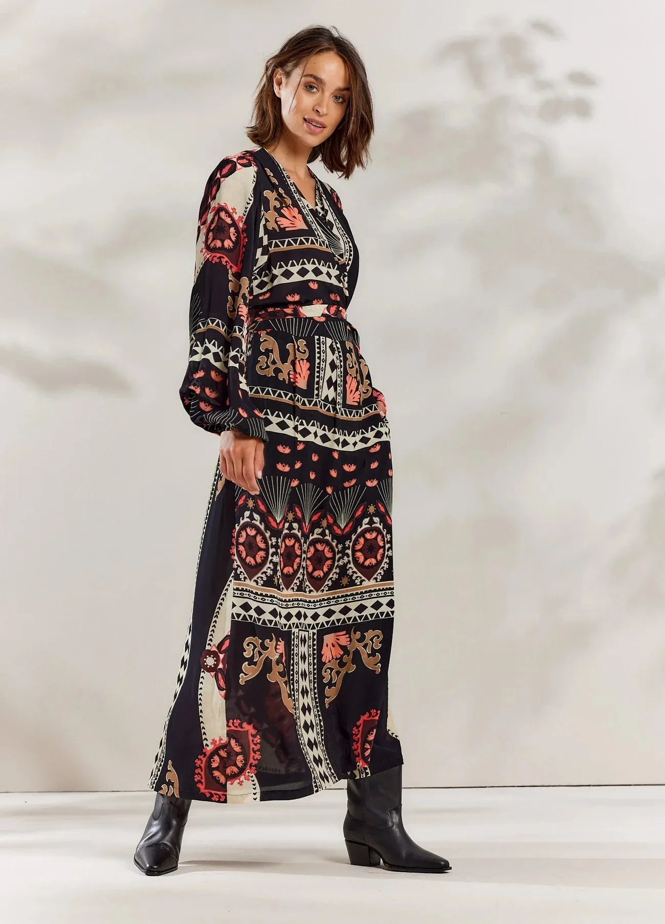 Sacs of Ashbourne   Summum long wrap dress