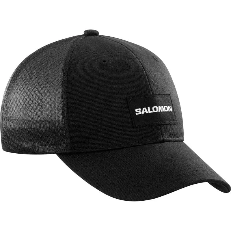 Salomon Curved Trucker Cap Deep Black