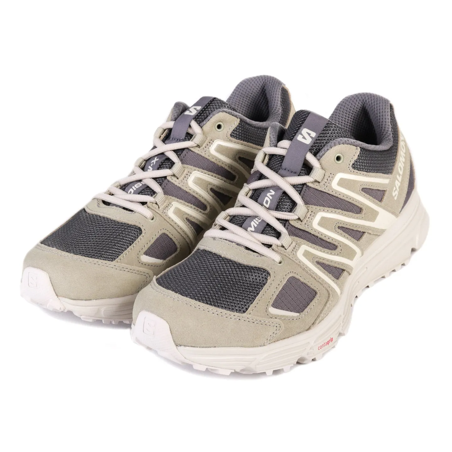 SALOMON X-MISSION 4 SUEDE PEWTER / MOSS GRAY