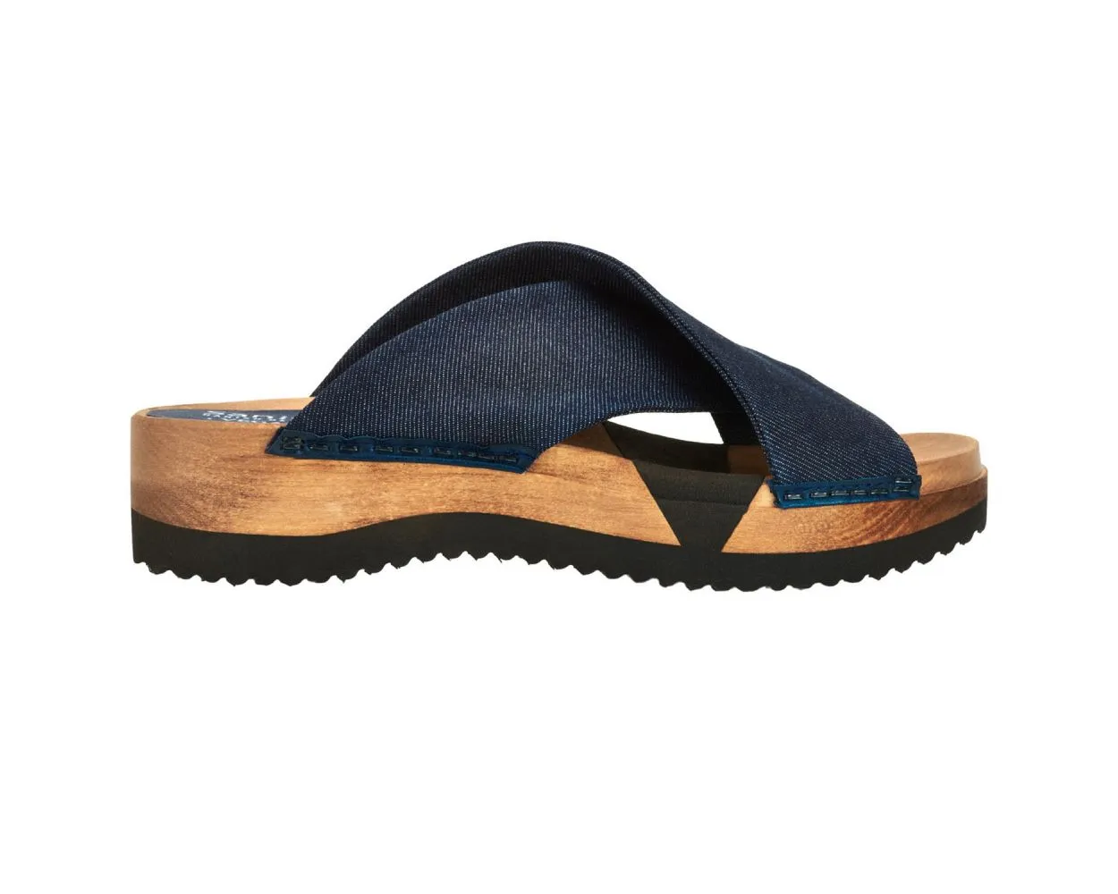 Sanita Clearance Tilka Vegan Flexible Denim Sandals in Navy (472923)