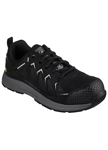 Skechers Work Mens Black Malad LI Composite Saftey Toe Trainers | Kaleidoscope