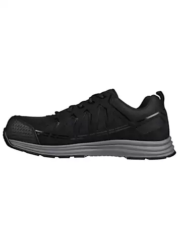 Skechers Work Mens Black Malad LI Composite Saftey Toe Trainers | Kaleidoscope