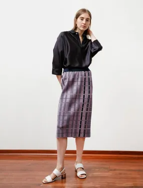 Skirt - Cooling Check Lilac