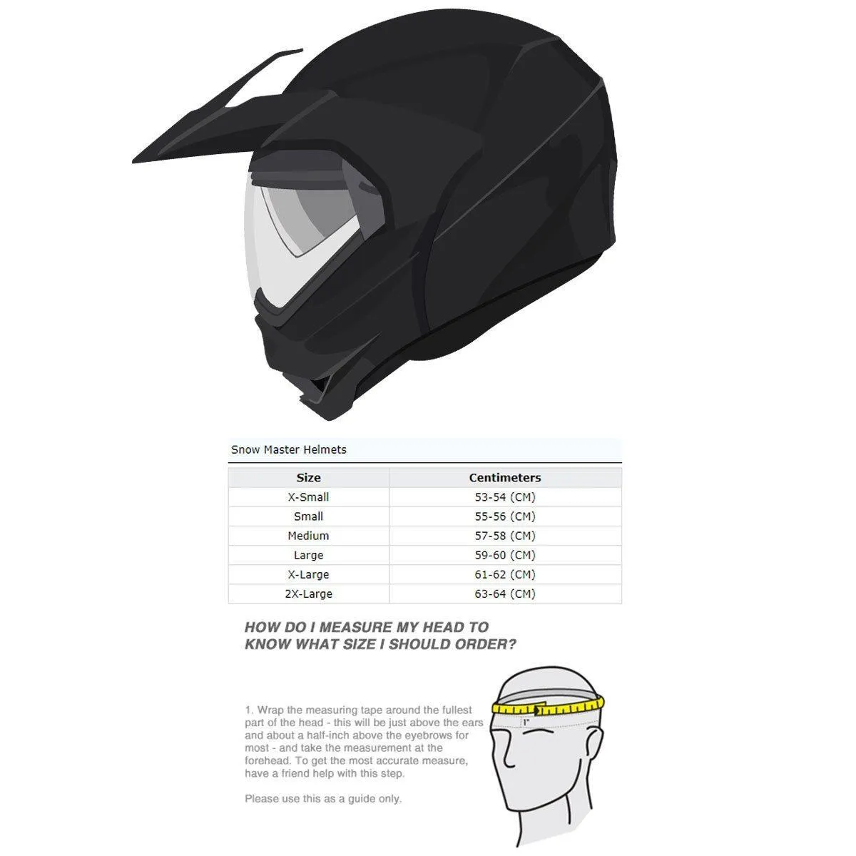 Snow Master TX-50 Flat Black Modular Dual Use Snowmobile and Street Helmet