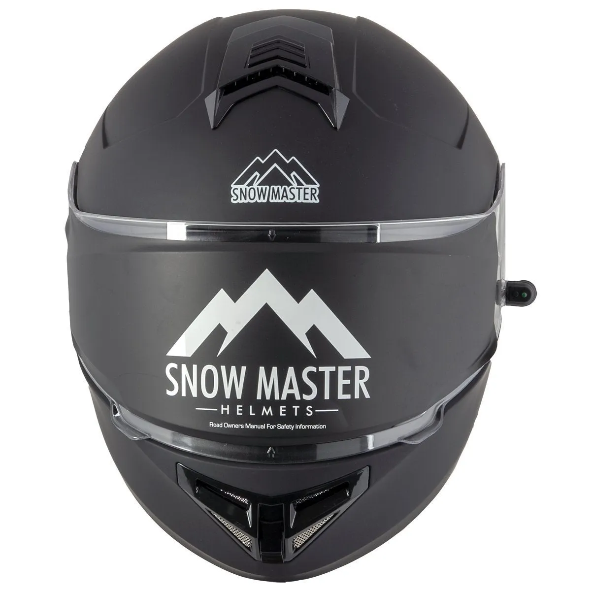 Snow Master TX-50 Flat Black Modular Dual Use Snowmobile and Street Helmet