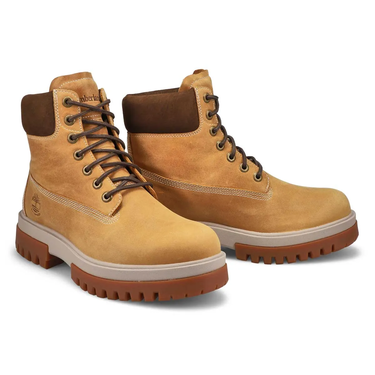 Soft Moc Mens Arbor Road Waterproof Boot - Wheat