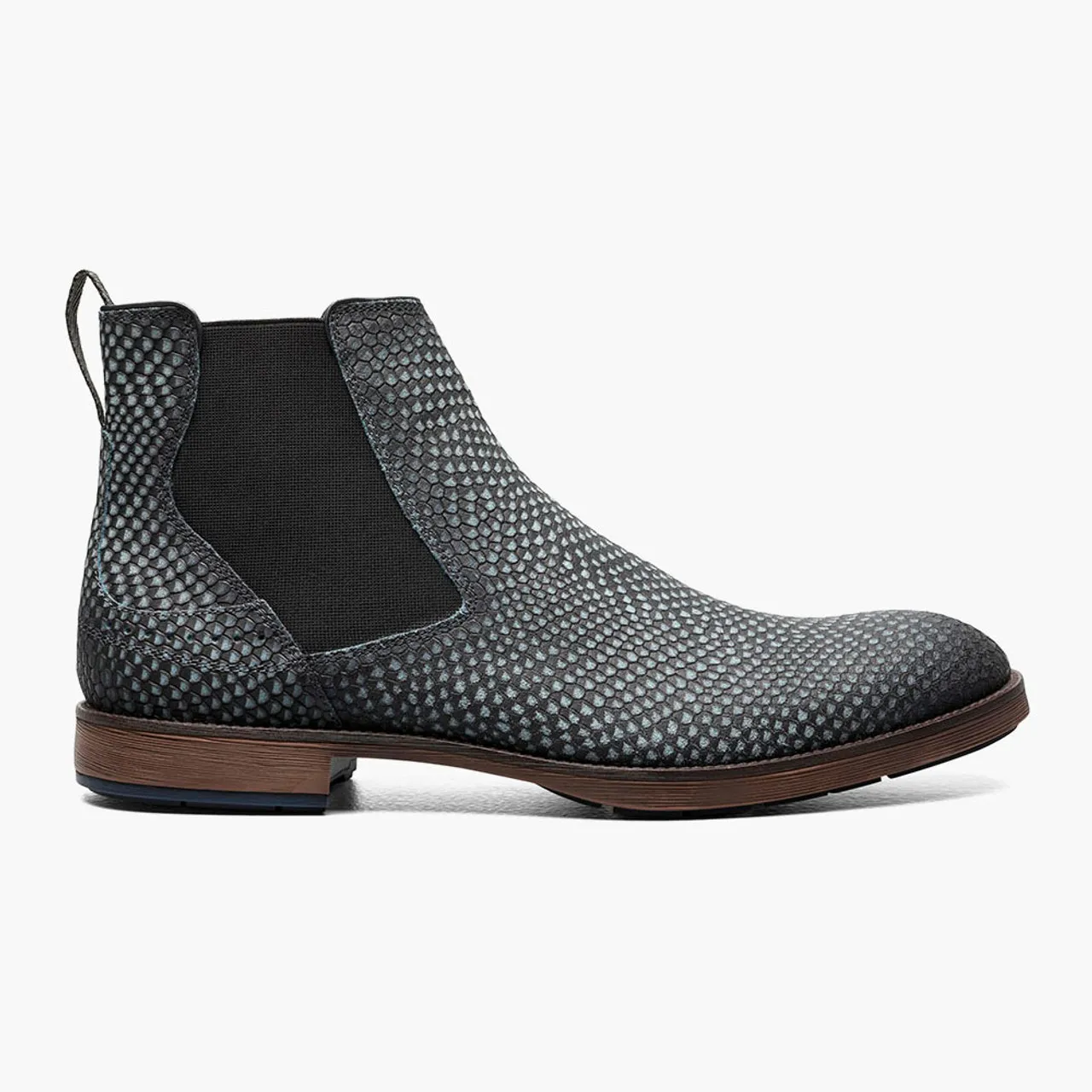 Stacy Adams Men's Kayden Plain Toe Chelsea Boot - Navy