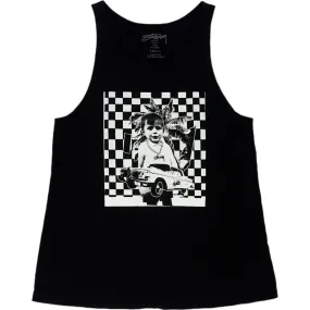 Stussy Black Graphic Tank Top