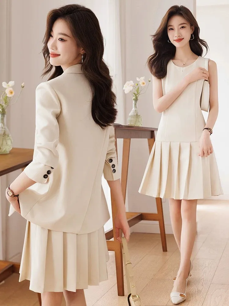 Suit suit for women 2024 new style professional temperament goddess style workplace high-end fashion suit jacket skirt spring an