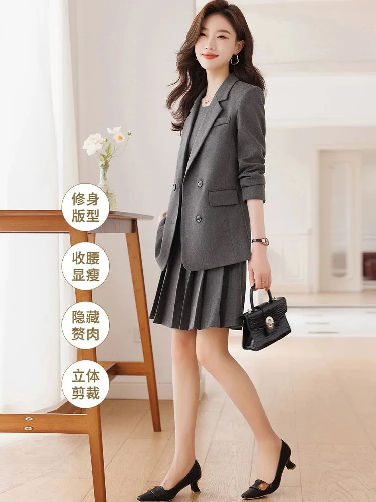 Suit suit for women 2024 new style professional temperament goddess style workplace high-end fashion suit jacket skirt spring an