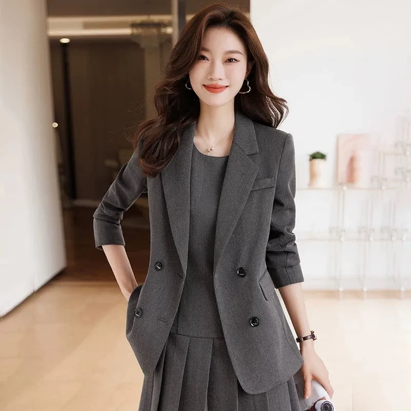 Suit suit for women 2024 new style professional temperament goddess style workplace high-end fashion suit jacket skirt spring an