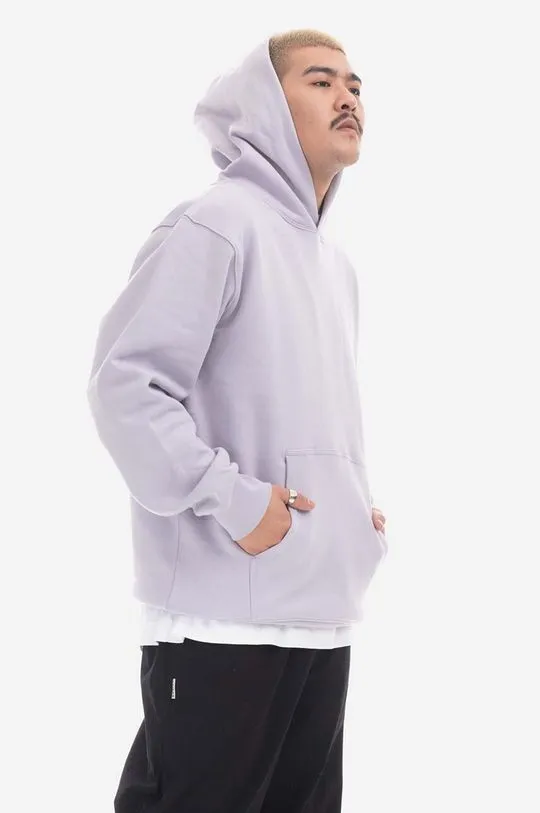 Taikan cotton sweatshirt Custom Hoodie men's violet color