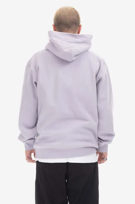 Taikan cotton sweatshirt Custom Hoodie men's violet color