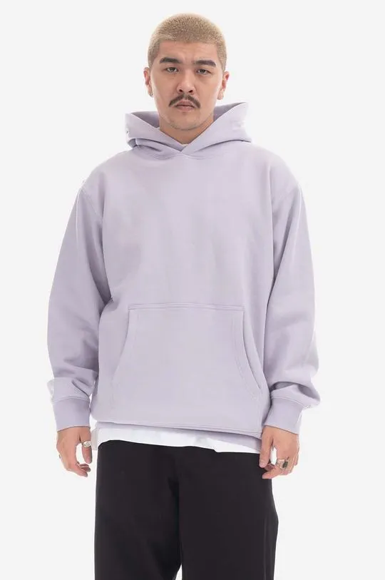 Taikan cotton sweatshirt Custom Hoodie men's violet color