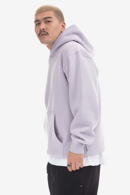 Taikan cotton sweatshirt Custom Hoodie men's violet color