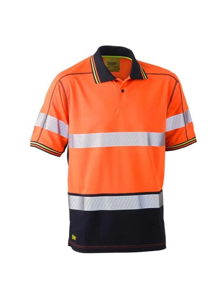 TAPED HI VIS POLYESTER MESH POLO