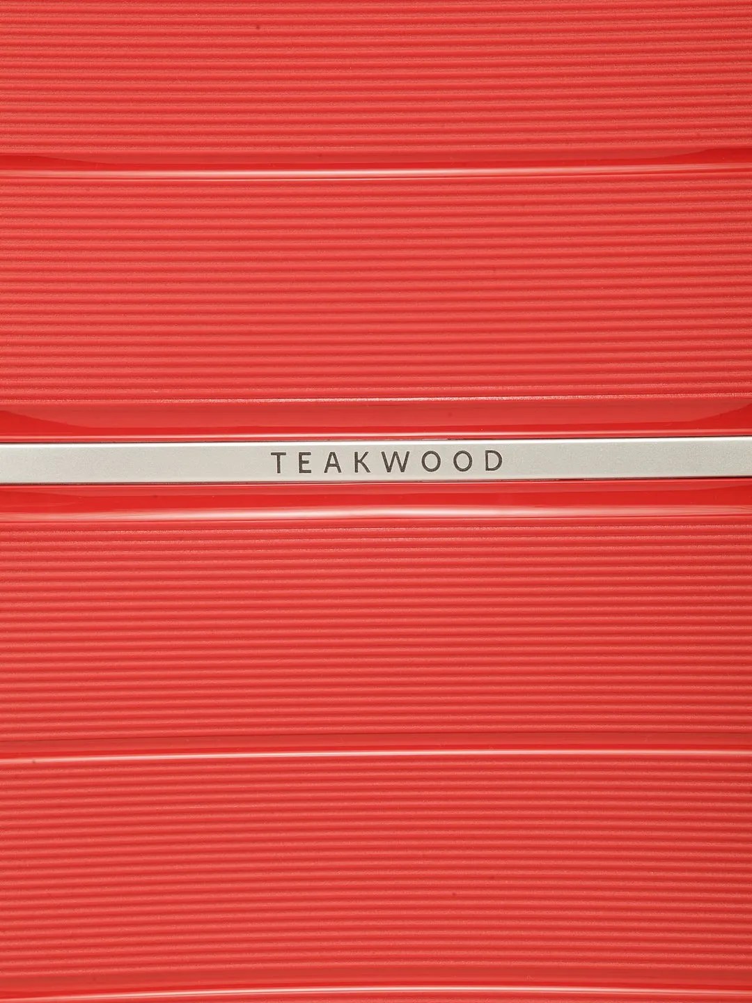 Teakwood Unisex Red Trolley Bag - Large