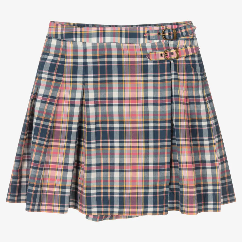 Teen Girls Checked Skirt