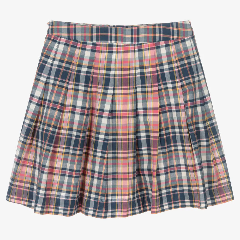 Teen Girls Checked Skirt