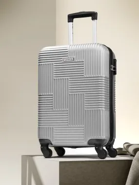 Textured Hard-Sided Cabin Suitcase Trolley Bag 61.16 L