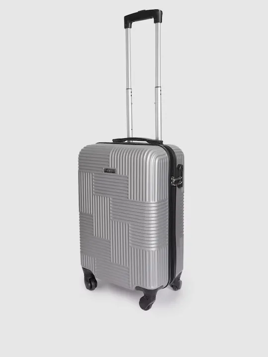 Textured Hard-Sided Cabin Suitcase Trolley Bag 61.16 L