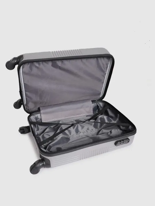 Textured Hard-Sided Cabin Suitcase Trolley Bag 61.16 L