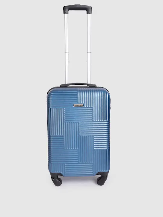 Textured Hard-Sided Cabin Suitcase Trolley Bag