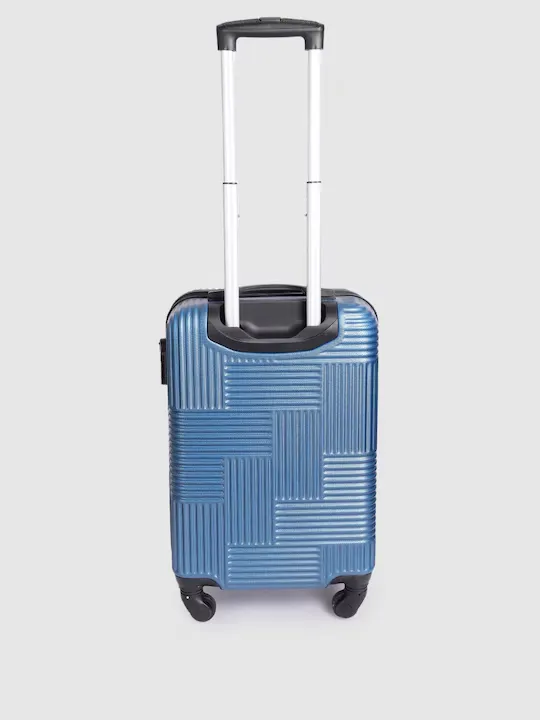 Textured Hard-Sided Cabin Suitcase Trolley Bag