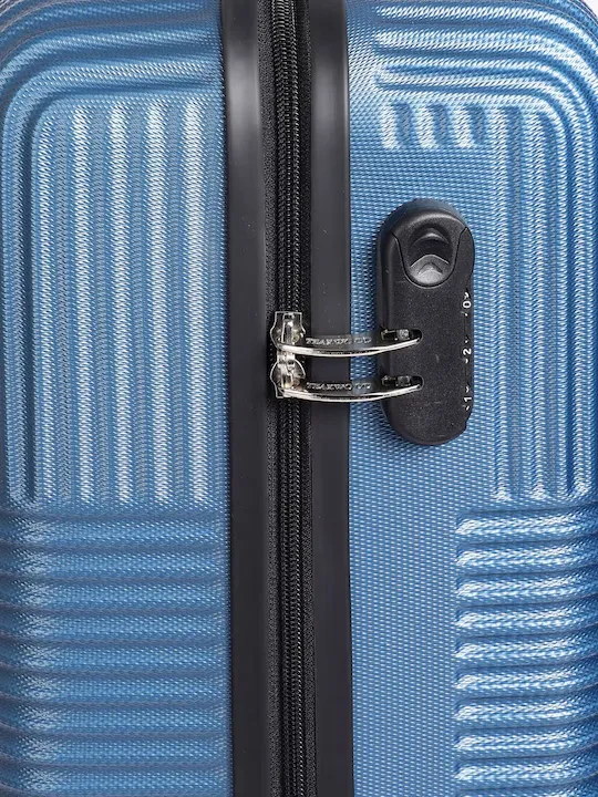 Textured Hard-Sided Cabin Suitcase Trolley Bag