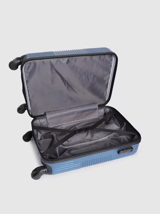 Textured Hard-Sided Cabin Suitcase Trolley Bag