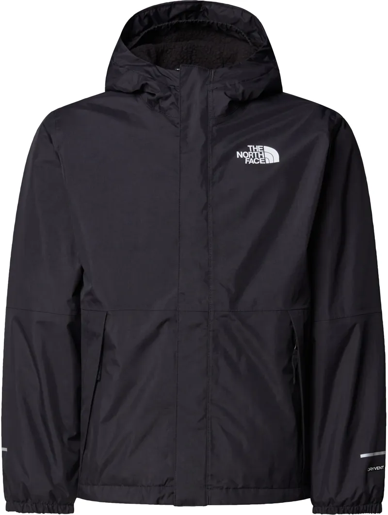 The North Face Boys Warm Antora Rain Jacket - TNF Black-NPF