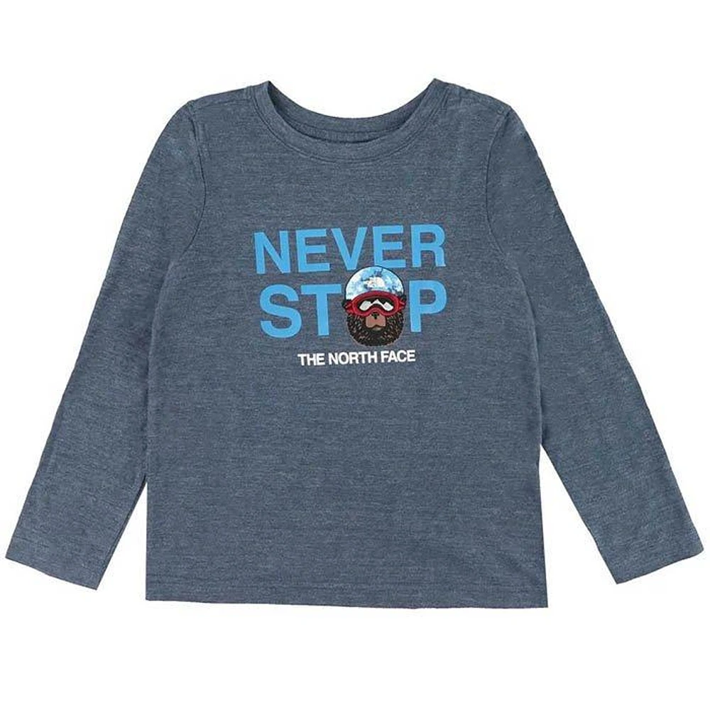 The North Face Kids' [2-7] Tri-Blend Graphic Long Sleeve T-Shirt