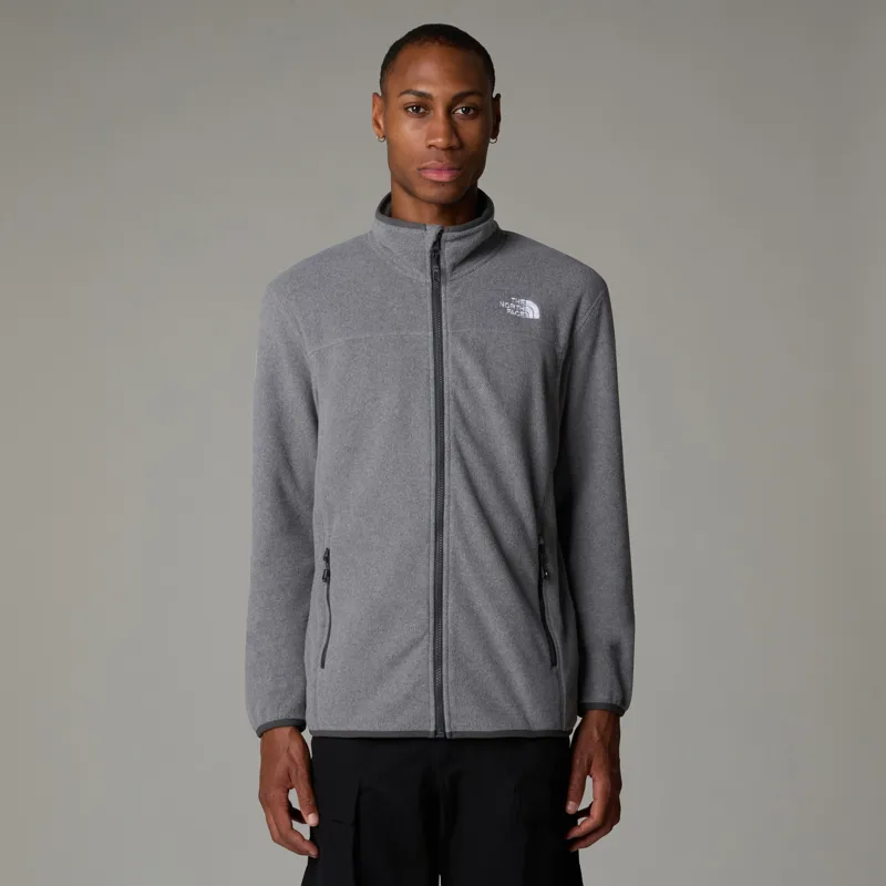 The North Face Mens 100 Glacier Full Zip - TNF Medium Grey Heather